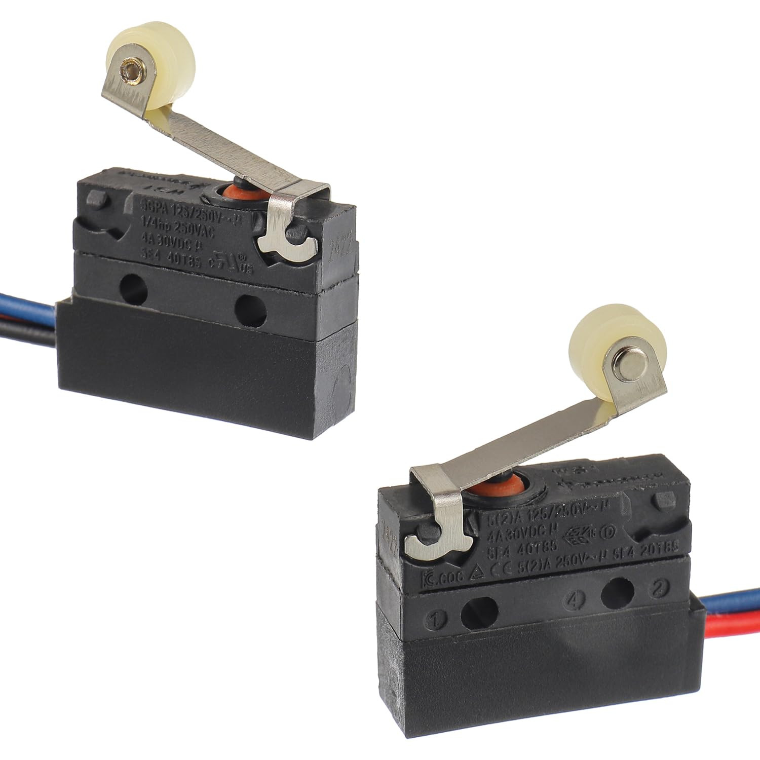 2 Pack Micro Limit Switch 6A 12V DC Micro Switch Normally Open Close Limit Switc