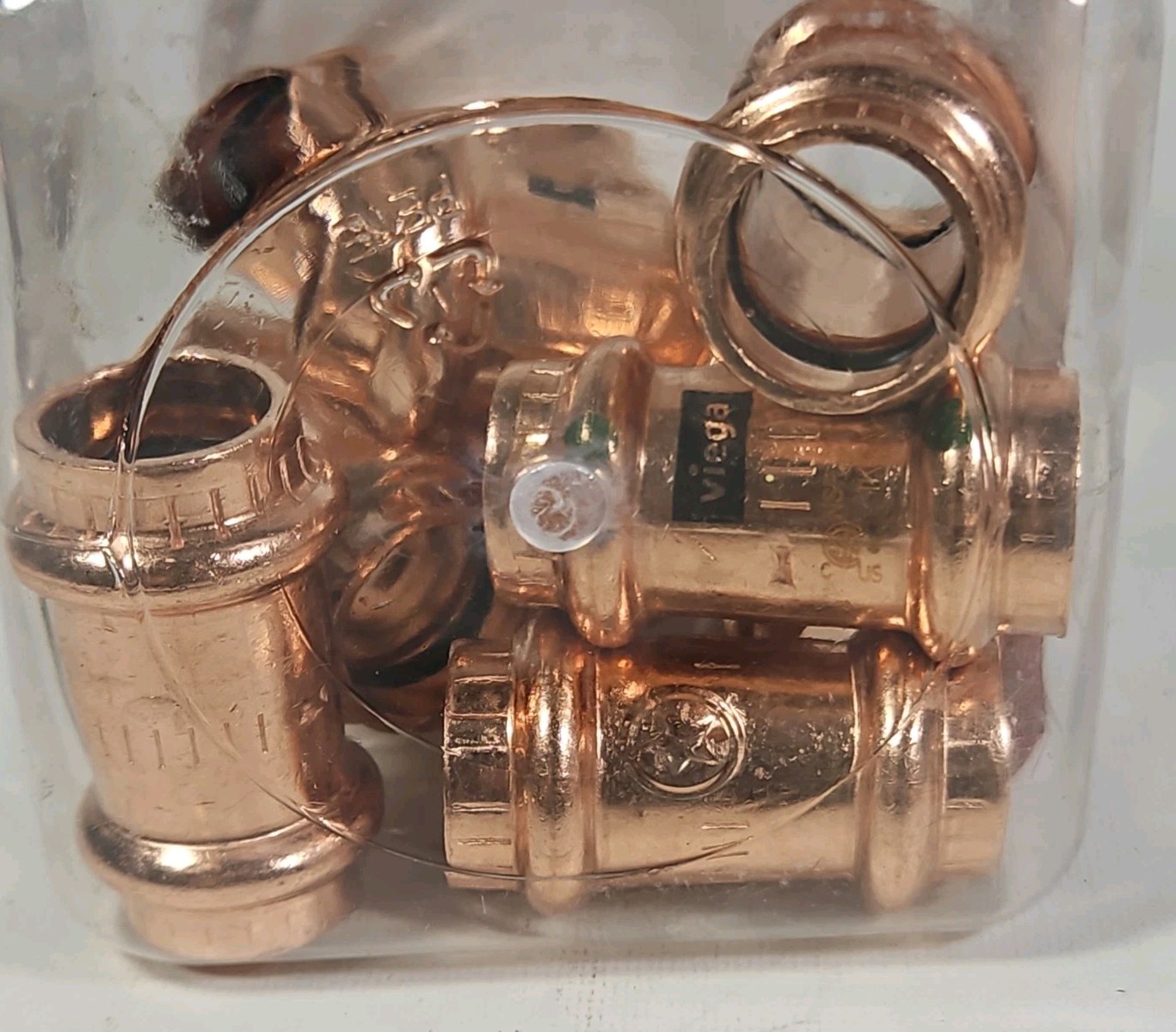 Viega ProPress 1/2 in. Press Copper Coupling (Pack of 10) 77440