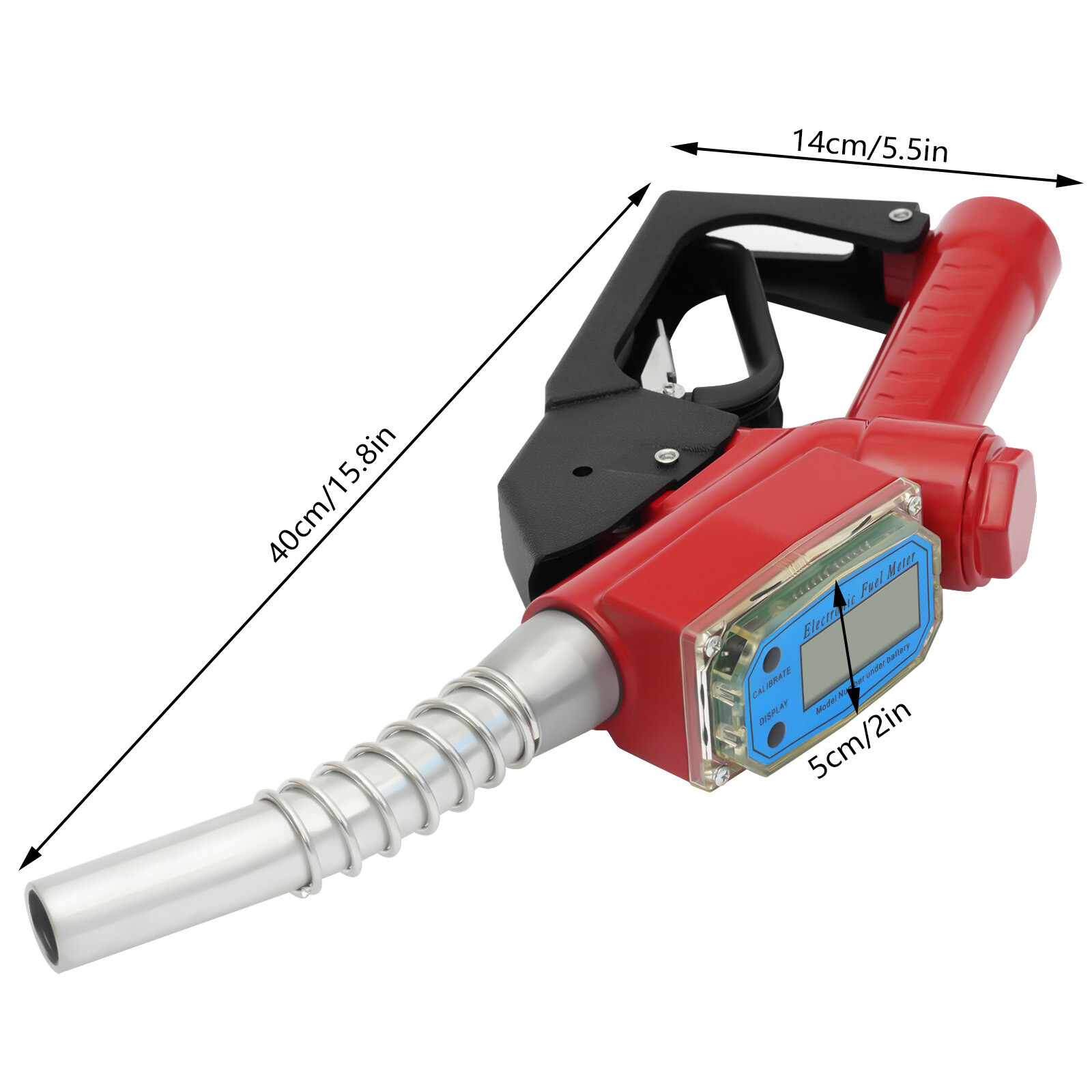 Fuel Gas Diesel Petrol Oil Delivery Gun Nozzle Dispenser with Flow Meter