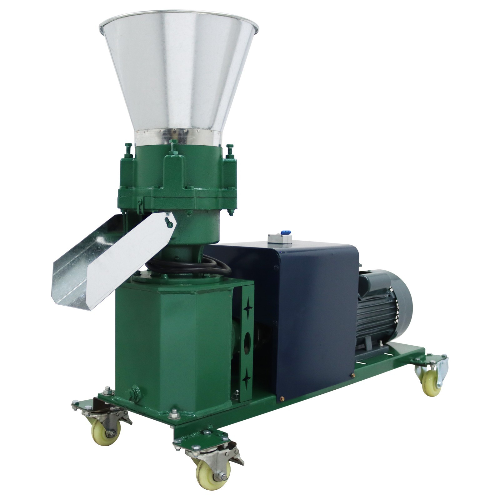 4Roller 2mm Animal Feed Pellet Mill Machine Fodder Pelletizer 150-200KG/h 220V