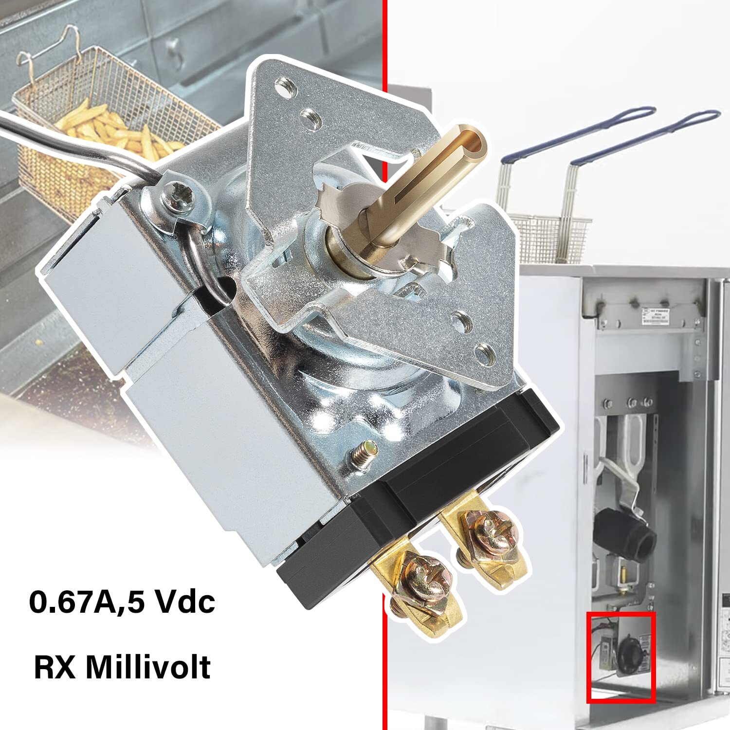 60125401 Thermostat 200-400F Rx Millivolt for Fryer Pitco Imperial Dean RX-1-36