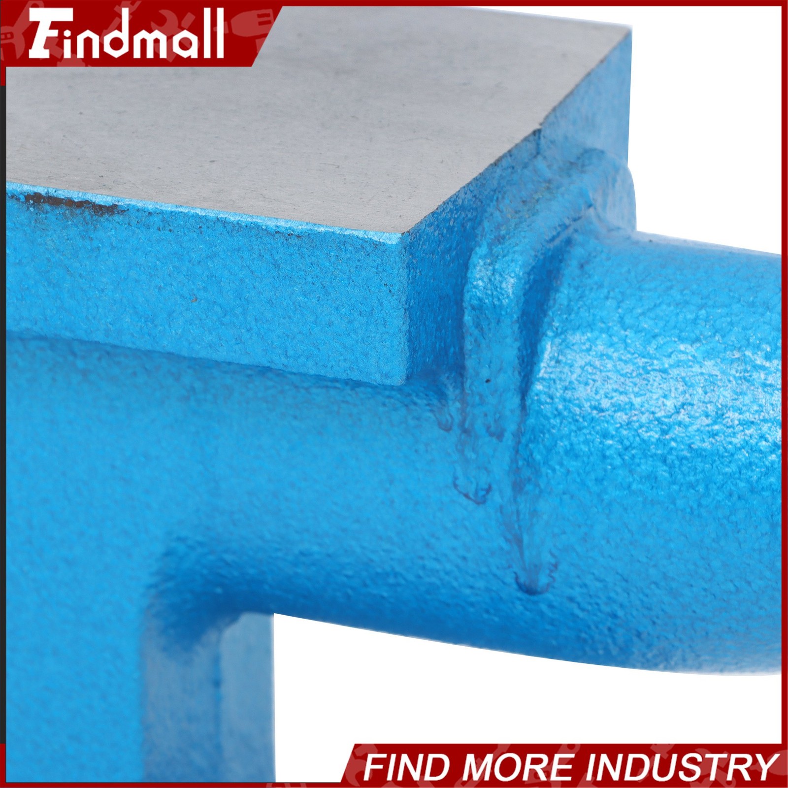 Findmall 24Lbs Cast Iron Anvil Blacksmith Anvil Hard Round Horn Forging Tool