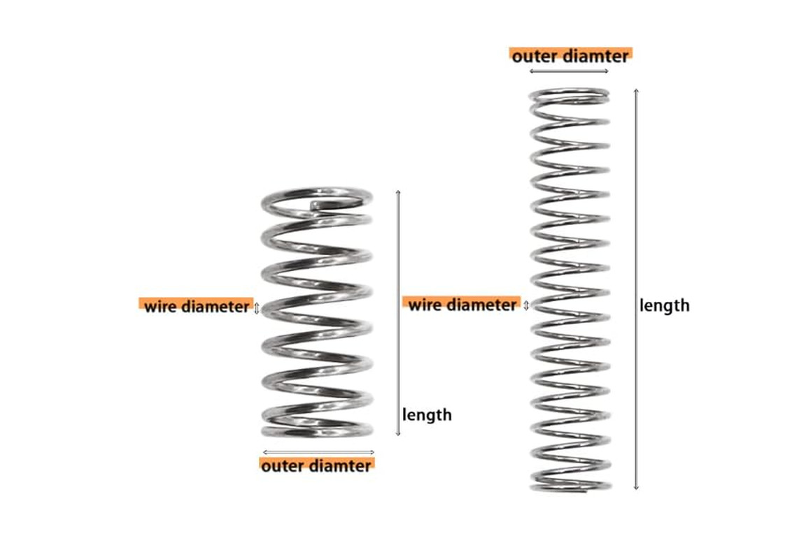 Compression Springs Assortment Kit, 420 Pcs 24 Different Sizes Stainless Steel