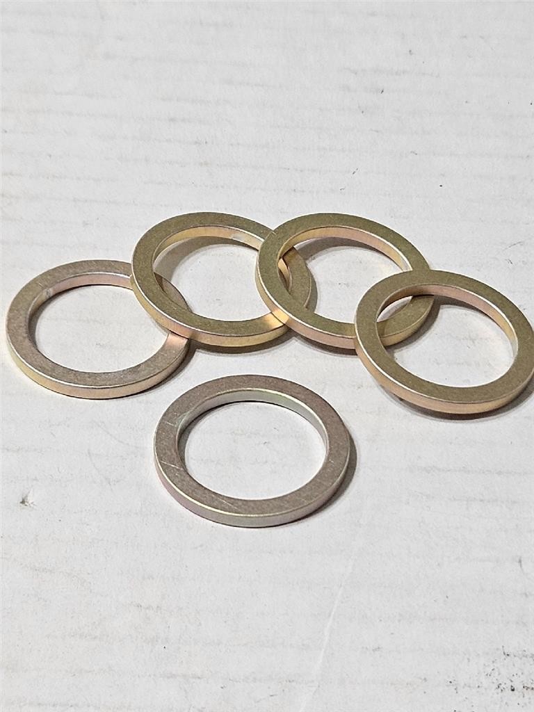5 Pcs Shaft Spacers 25mm ID X 33mm OD X 3mm Thick, Anodized Aluminum