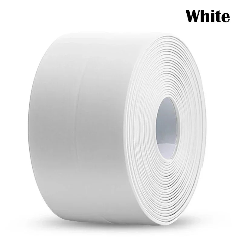1/2/3.2M PVC Self-adhesive Sealing Tape Waterproof Oil-Proof Kitchen Sink Edge