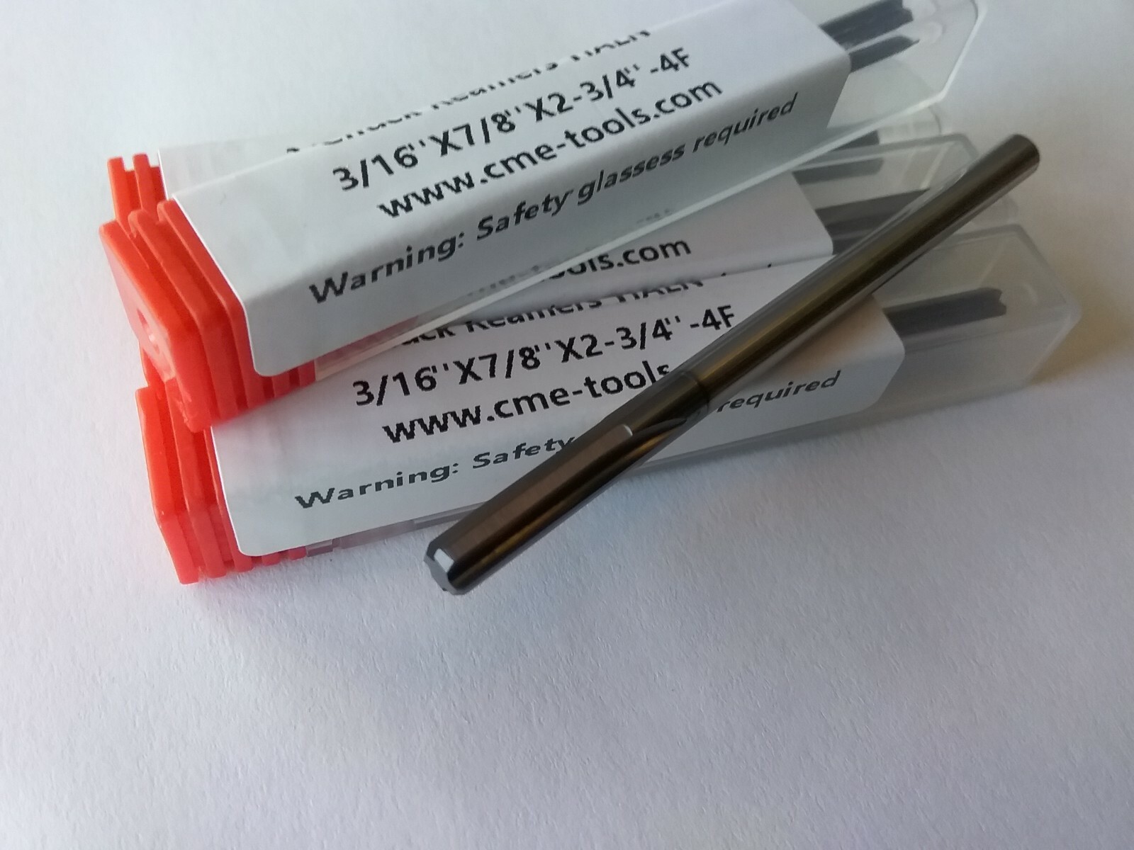 4pcs 3/16″ Solid Carbide chucking reamer Tialn Coated 4 straight flute 515-TN316