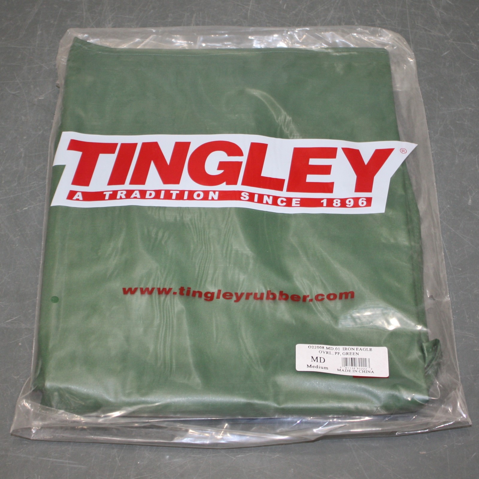 Tingley Iron Eagle Rain Bib Overalls O22008, Size M, 12 mil, Green Polyurethane