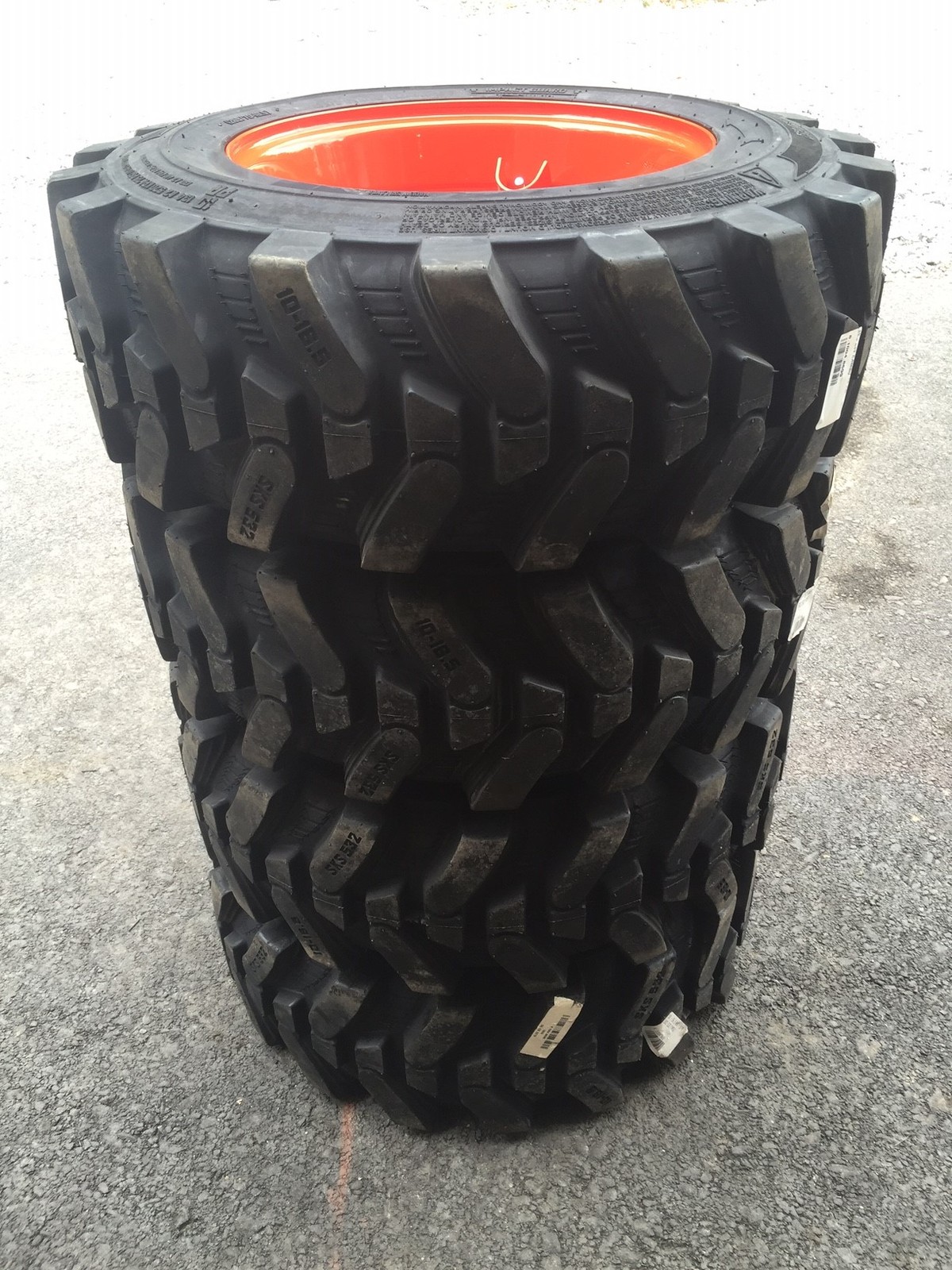 HD 10-16.5 Camso SKS532 Skid Steer Tires/Rims for Bobcat & more-10X16.5