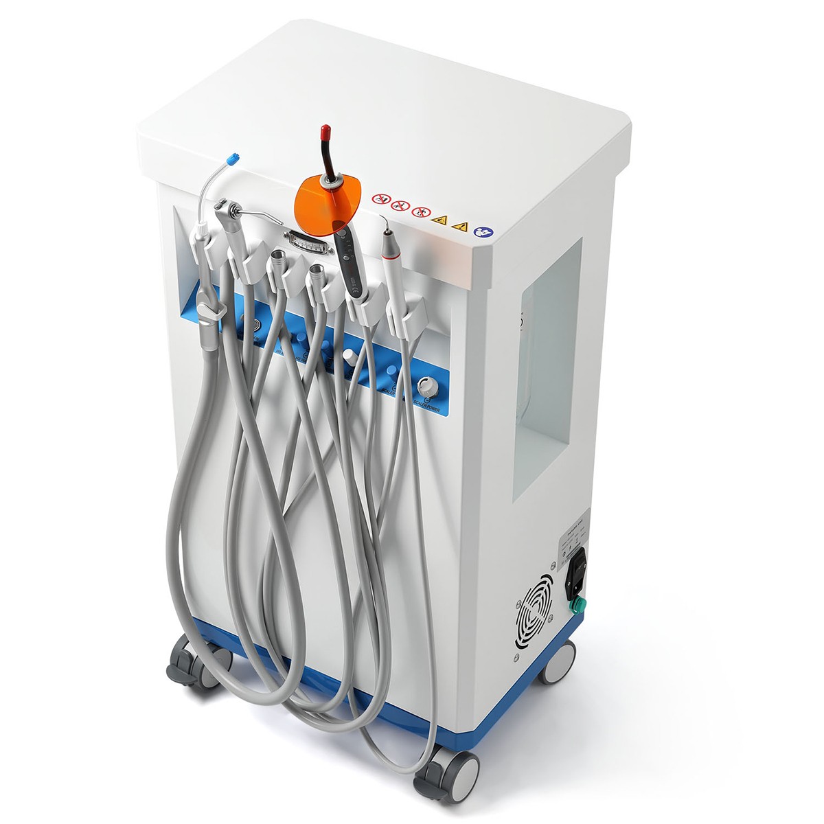 FDA Dental Mobile Delivery Cart Treatment Unit Air Compressor Suction GU-P209