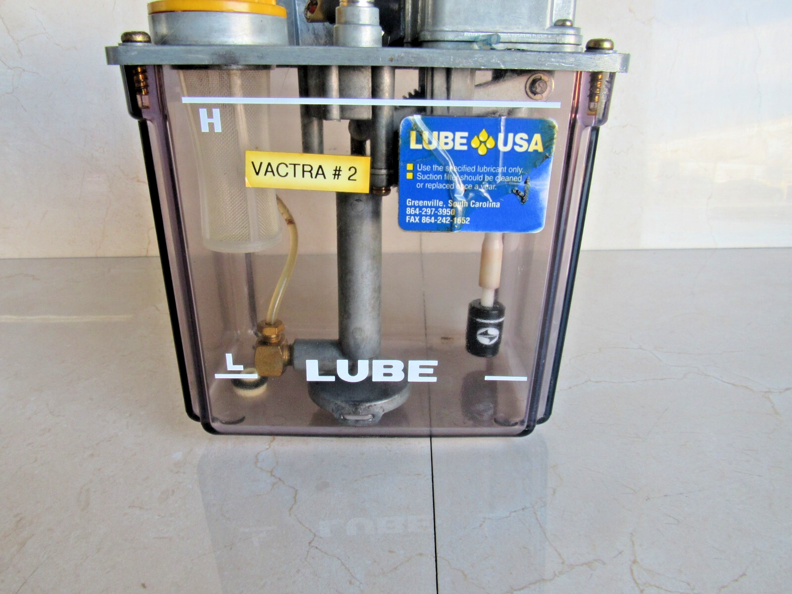 Lube Corp. Model: MMXL-III , MMXLIII 5.5CC/30min Lot # 3490 Listed by Greg