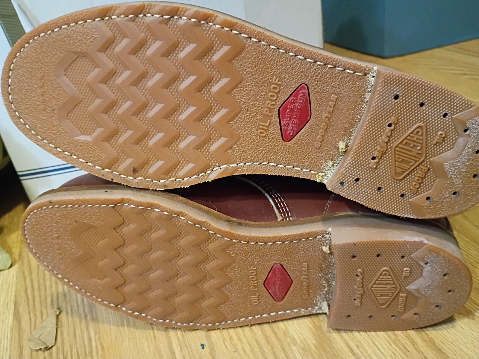 Iron Age Oil Proof Steel Toe Work Boots Cushion Insole Men’s 10 D