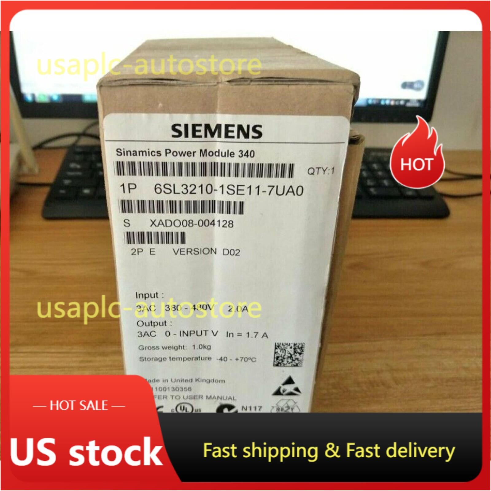 New Siemens 6SL3210-1SE11-7UA0 6SL32101SE117UA0 converter Power Module PM340