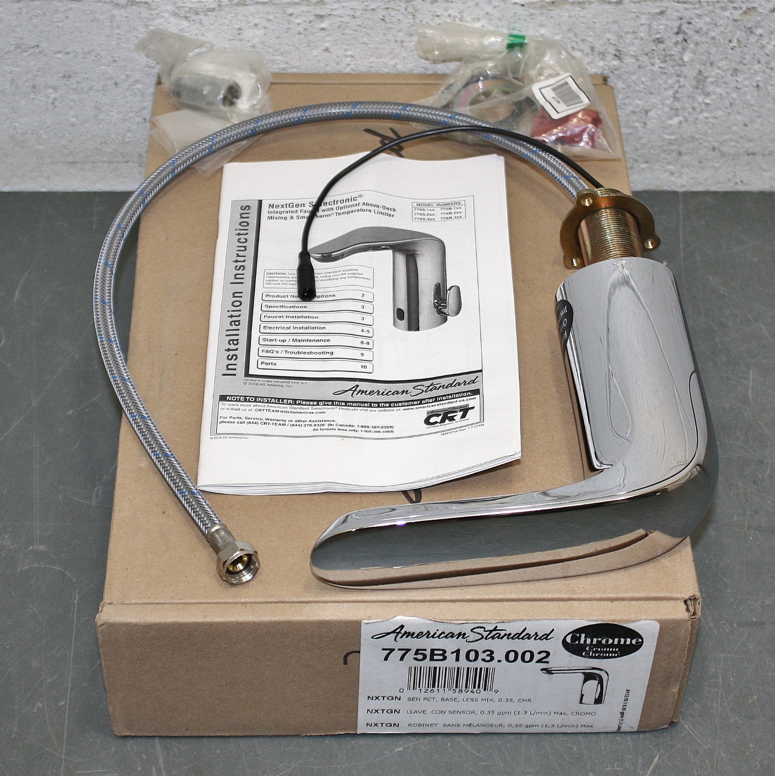 American Standard NextGen Selectronic Bathroom Sensor Faucet 775B103.002, Chrome