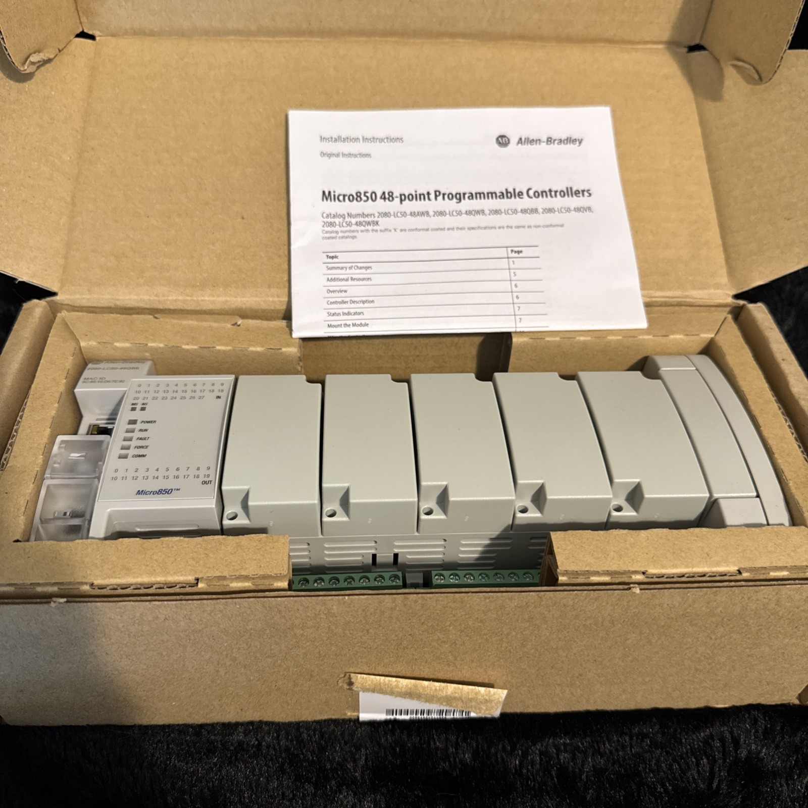 Allen-Bradley 2080-LC50-48QBB Micro850 PLC Controller