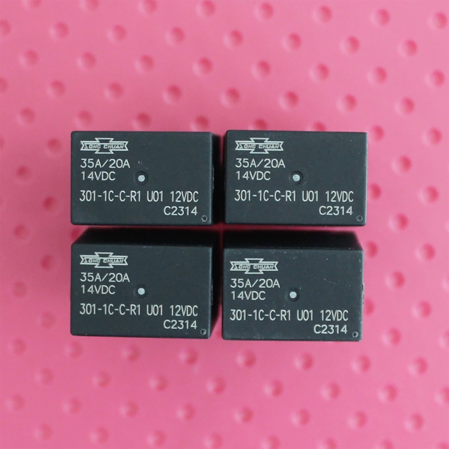4pcs for Song Chuan Relay 301-1C-C-R1 U01 12VDC