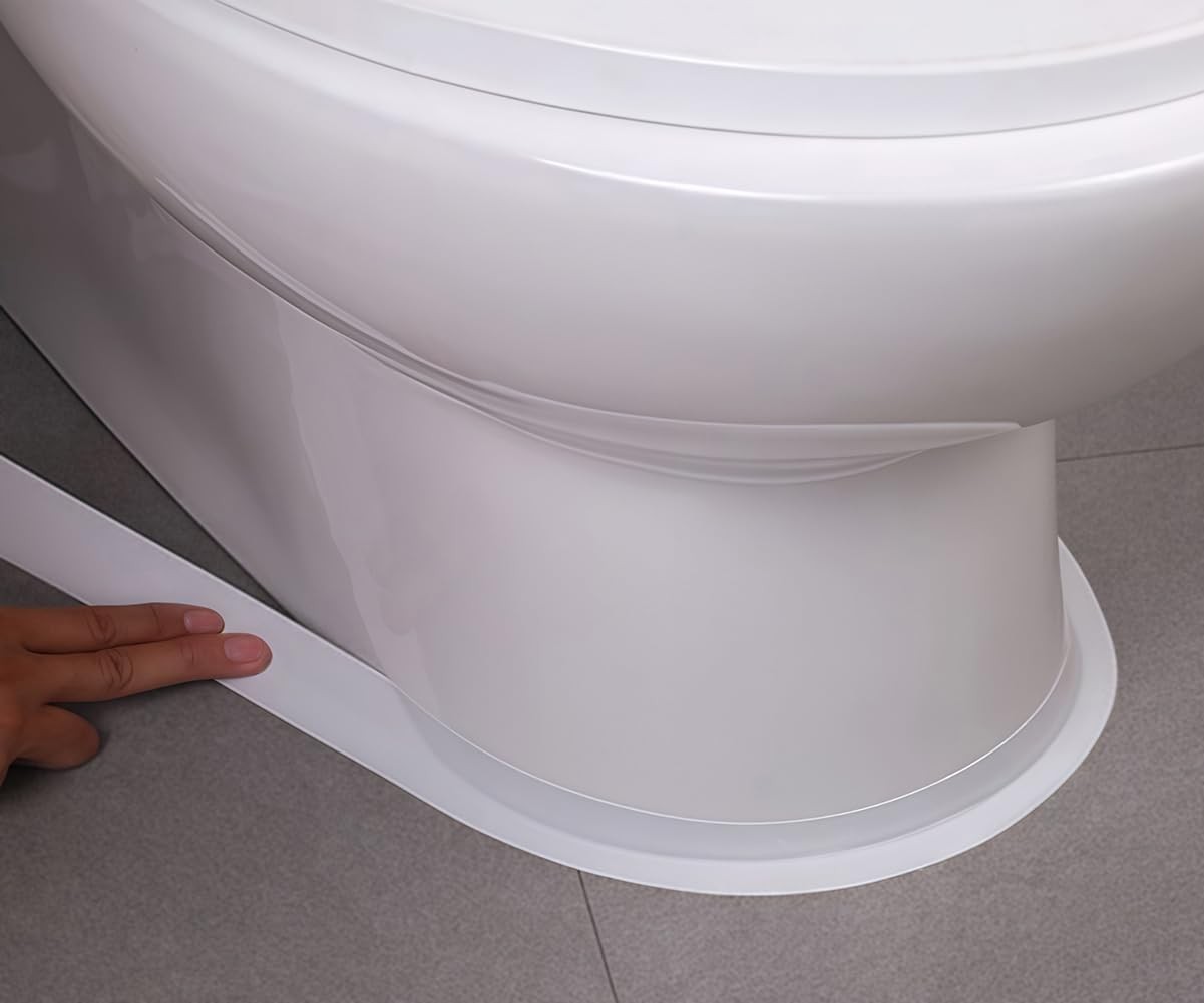 White Caulk Tape Peel & Stick Waterproof Self 1.5 inches x 126 inches,