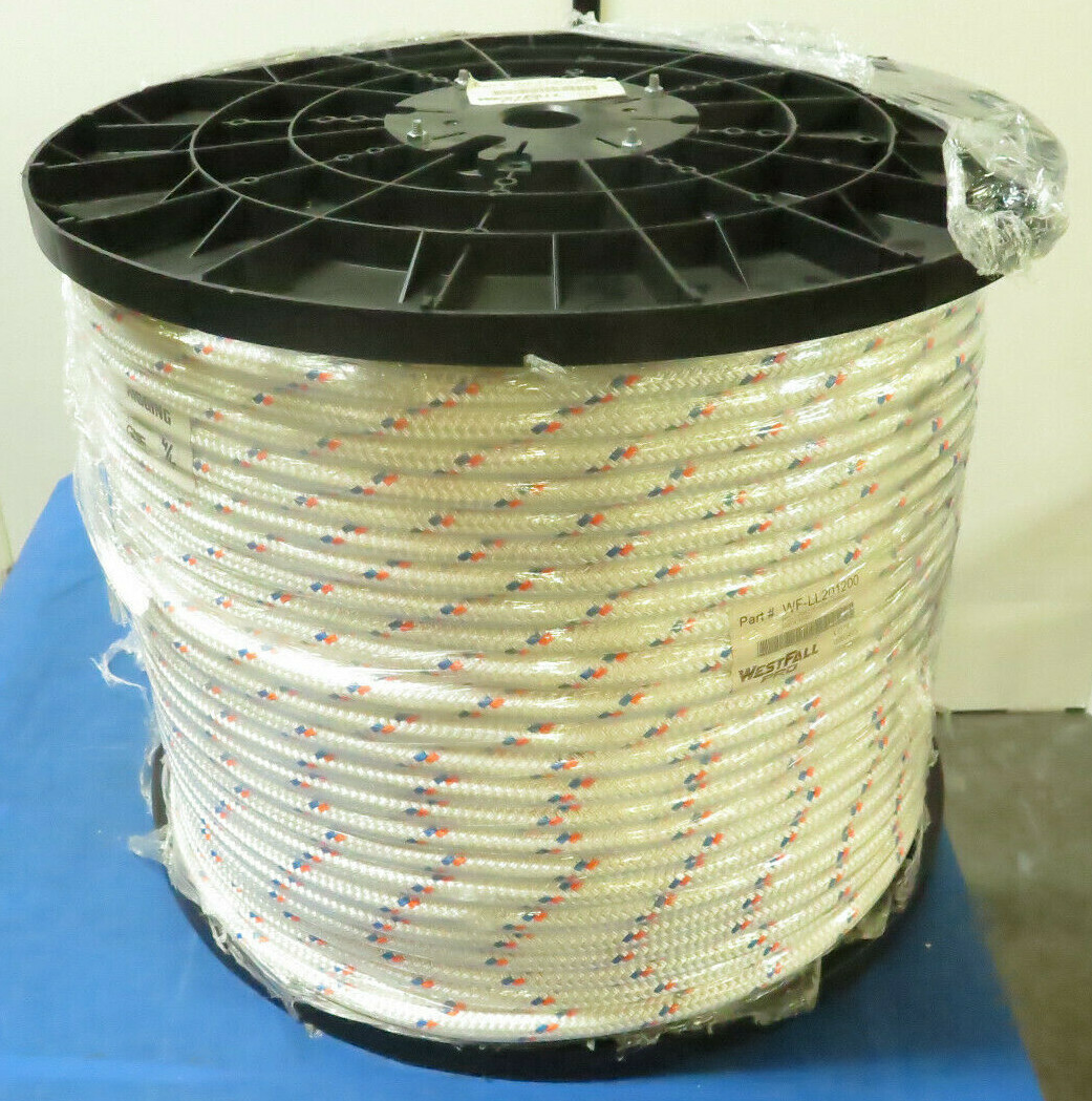 WestFall Pro WF-LL201200 Polyester Pull and Load Rope 5/8′ x 1200′, 17,000 pound