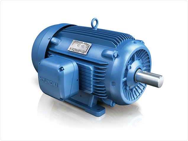 7.5hp 213TC electric motor 3600 rpm 3 phase tefc Hyundai HES7.5-36-213TC