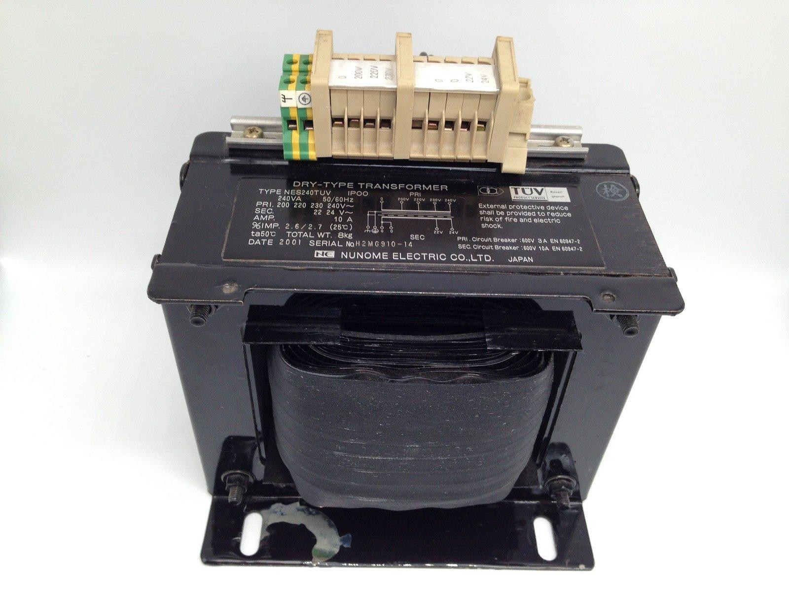Nunome Electric NES240TUV Single-Phase Dry Isolation Transformer 240VA