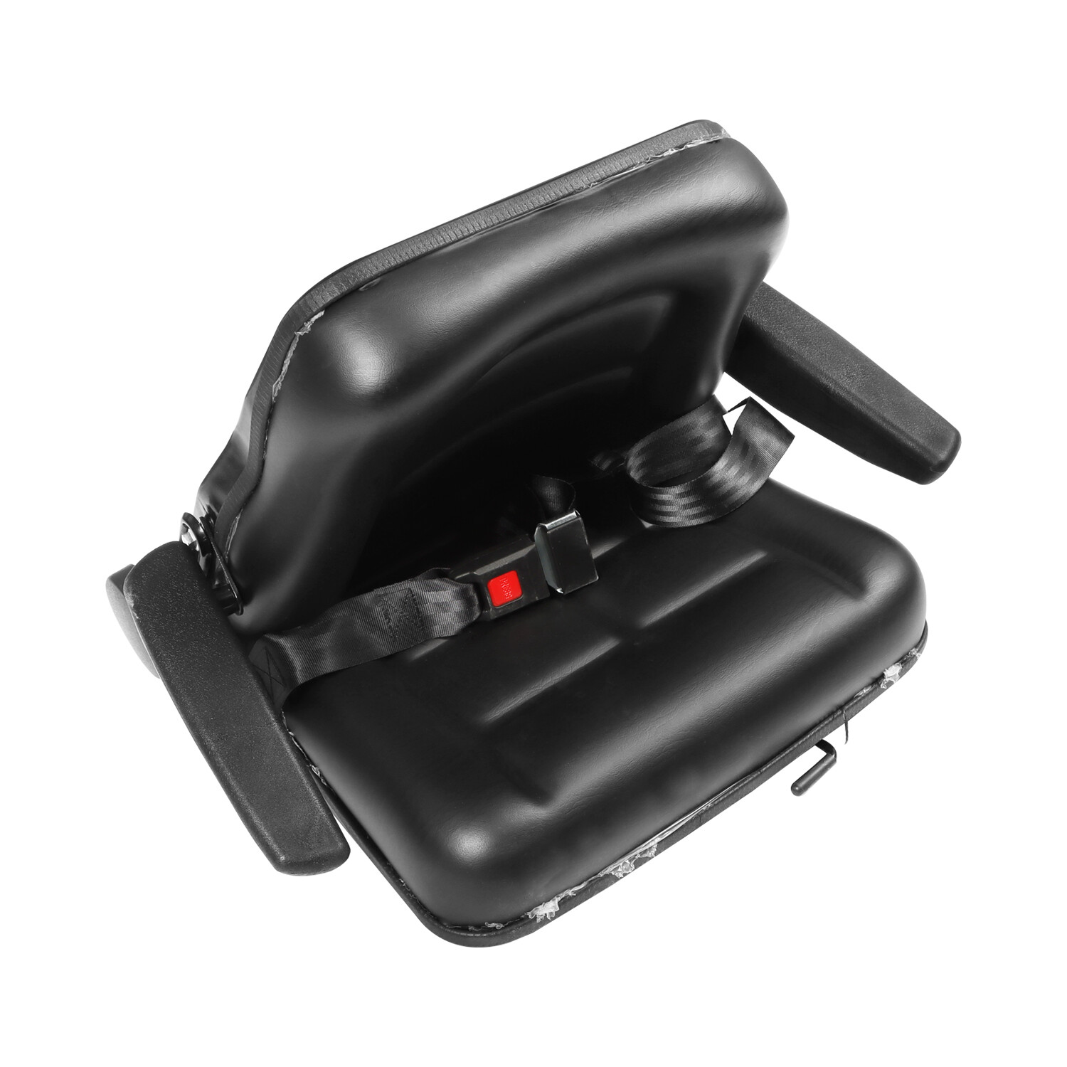 Adjustable Backrest Tractor Seat w/Safety Belt & Armrest Universal Forklift Seat