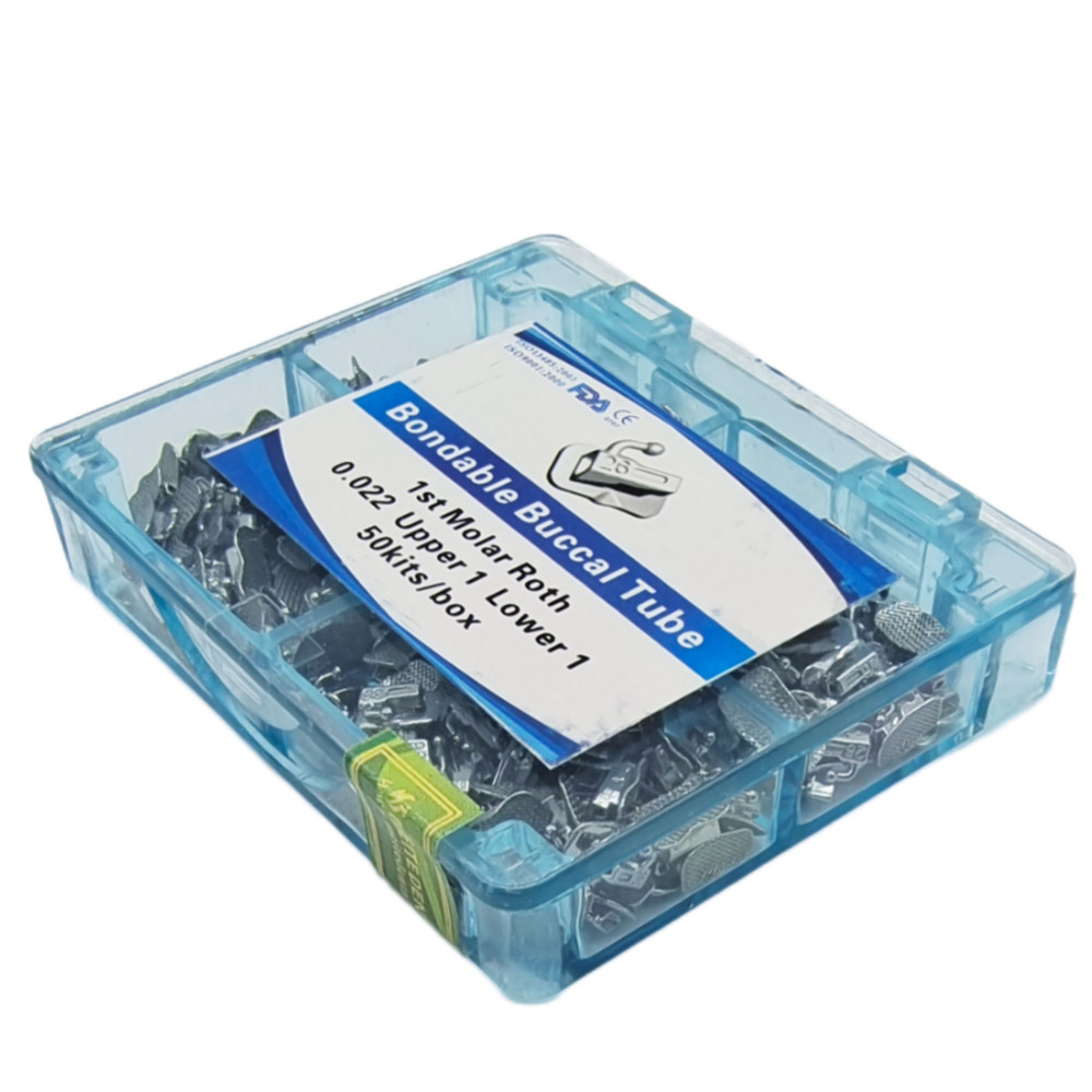 Dental Ortodoncia Tubos bucales de Roth 022 1er Molar Bondable Non-Convertible