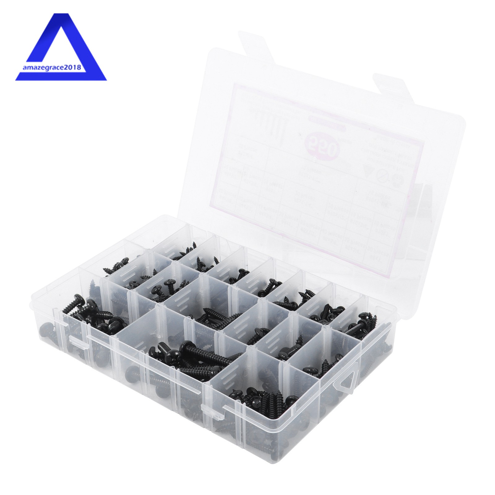 550Pcs 304 Stainless steel wood screws raised-head #4 #6 #8 #10 #12 With Box