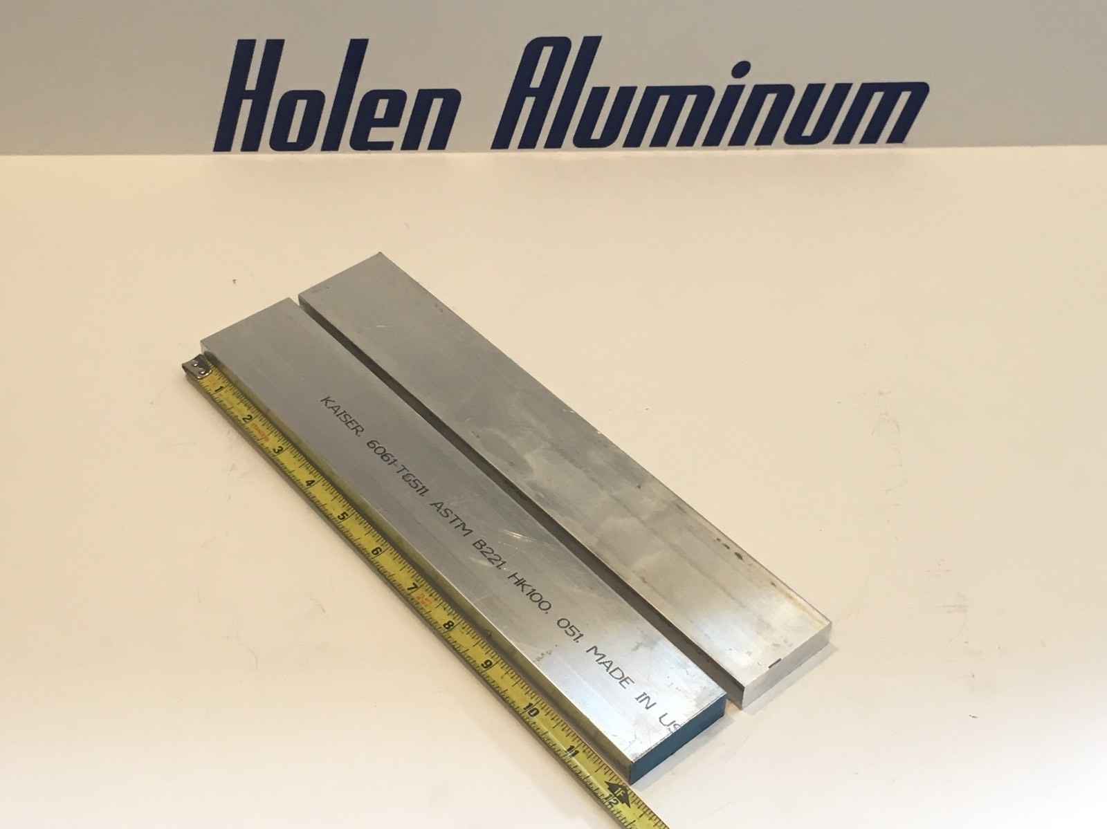 2 Pieces 5/8″ X 2″ X 12″ Long Aluminum Flat Bar Stock 6061 T6511