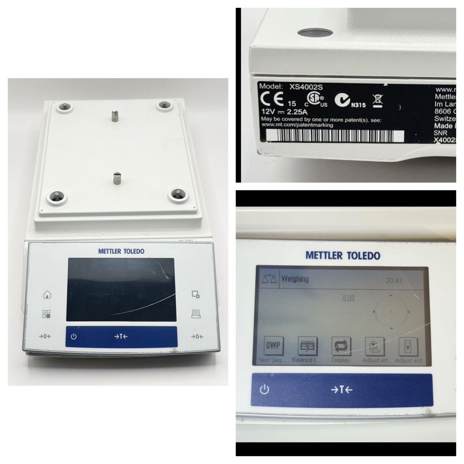Mettler Toledo XS4002S Precision Balance Digital Laboratory Scale