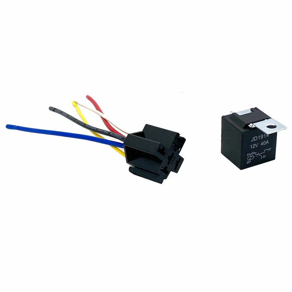 Lots 12V 30/40 Amp 5-Pin SPDT Automotive Relay with Wires & Harness Socket Set