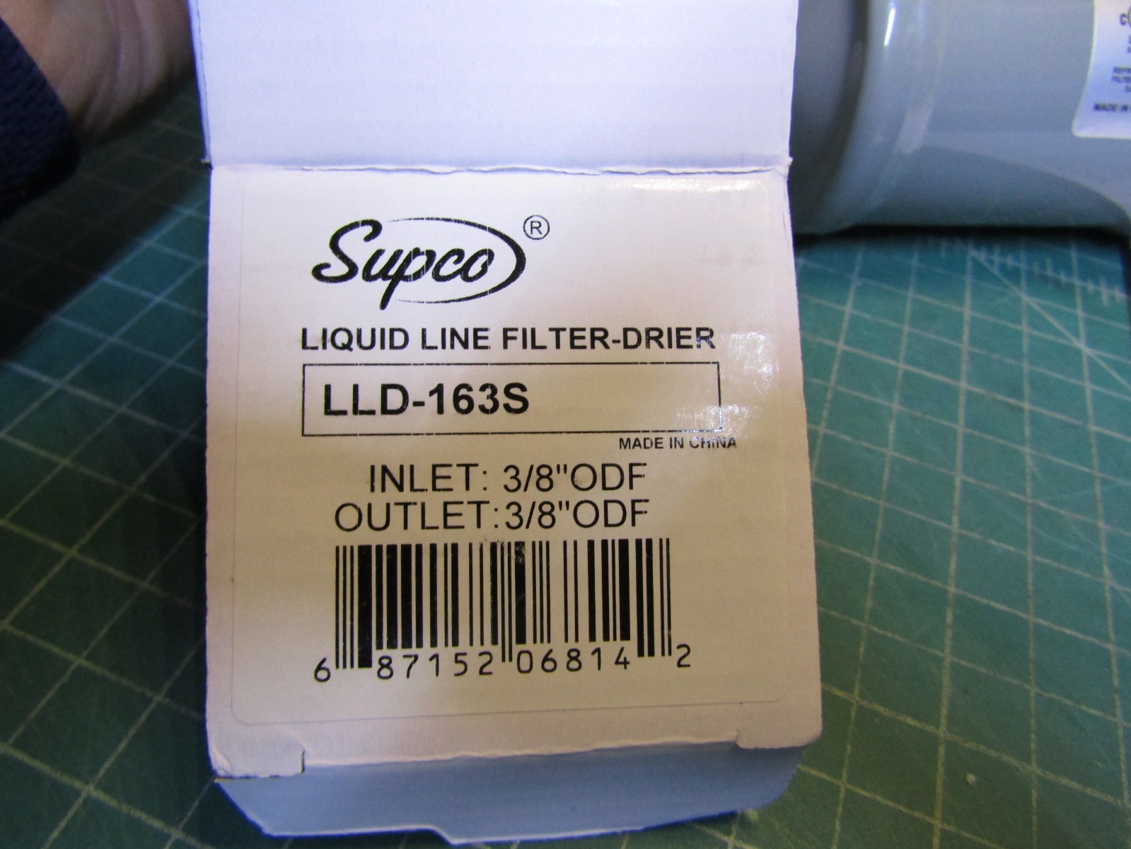 1 – Supco LLD-163S Liquid Line Filter Drier 3/8″ inlet and outlet. NEW in Box
