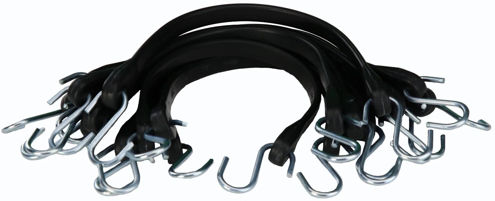 Commercial Grade EPDM Rubber Tarp Straps – 10-Pack – Heavy Duty Bungee Tie-Downs
