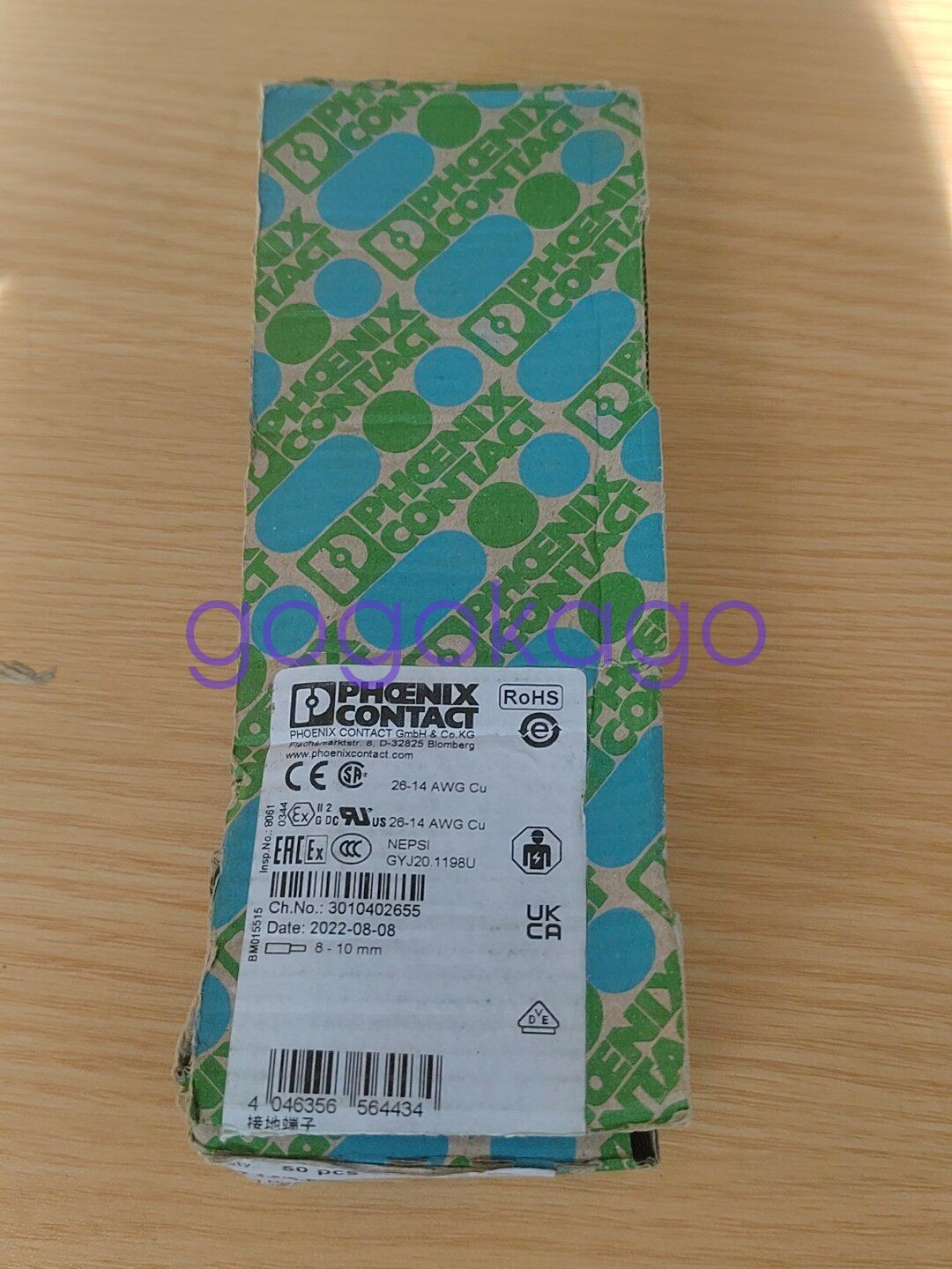1BOX=50PCS NEW Phoenix Contact PT 1,5/S-PE 3208139 Ground Terminal Block