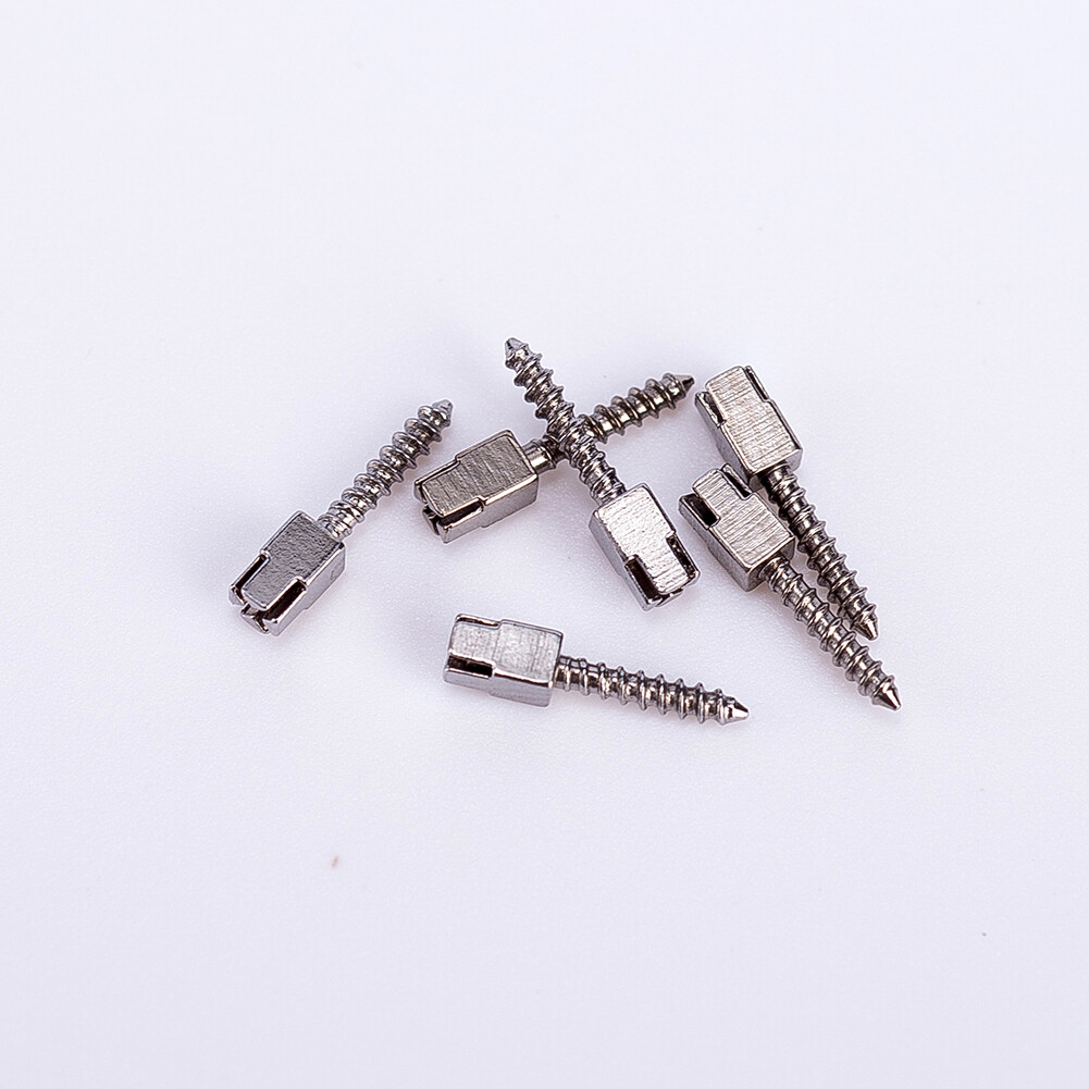120Pcs Dental Root Canal Screw Posts Refill 24k Gold Plated Conical Screw Kits