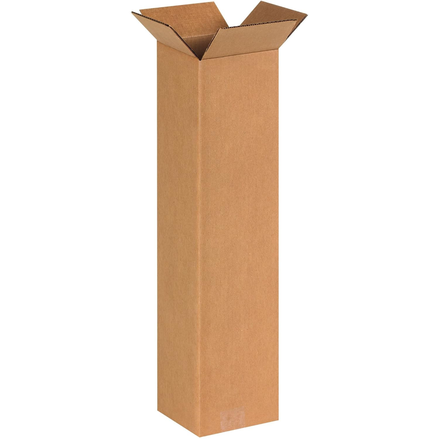 6624 Tall Corrugated Cardboard Box 6″ L X 6″ W X 24″ H, Kraft, for Shipping, Pac