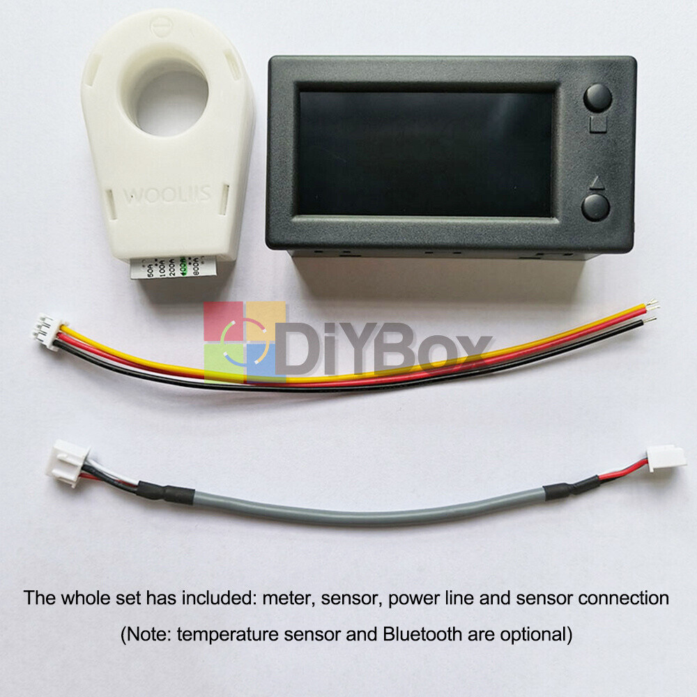 DC0-300V 50/100/200/400A Bluetooth Voltage Current Power Energy Coulomb Meter