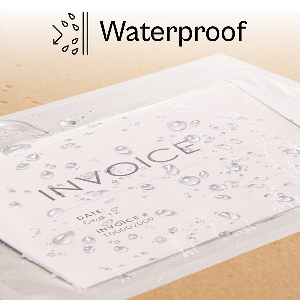4.5”x 5.5” Packing List Envelopes Clear Self Adhesive Enclosed Invoice Pouches