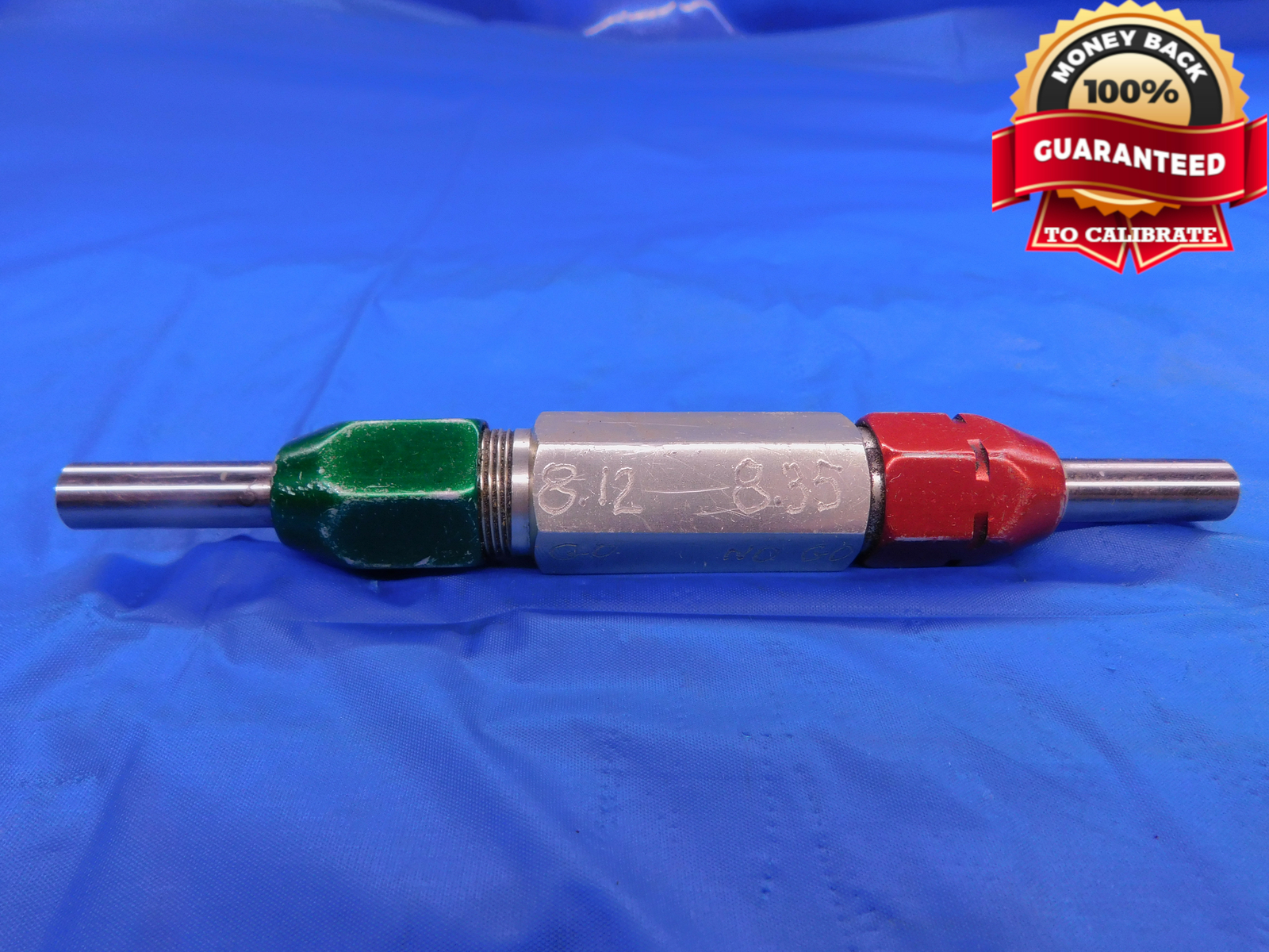 8.12 & 8.35 METRIC PIN PLUG GAGE GO NO GO 8.000 +.120 8 mm .3197 8.120 8.350