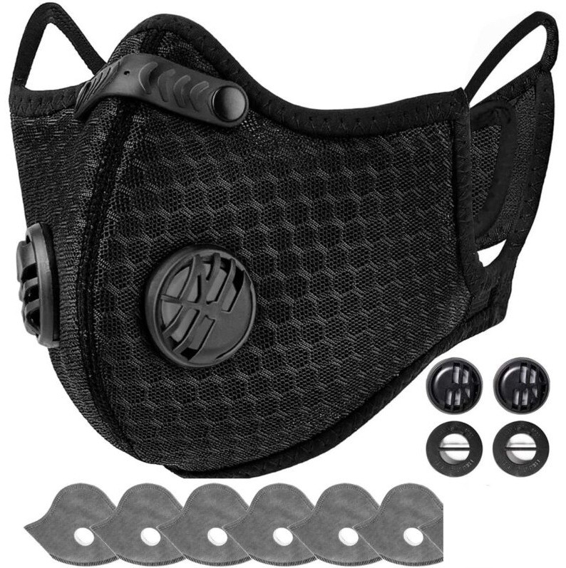 Anti Pollution Half Facepiece Reusable Face Shield Respirator Dust Mask Filters