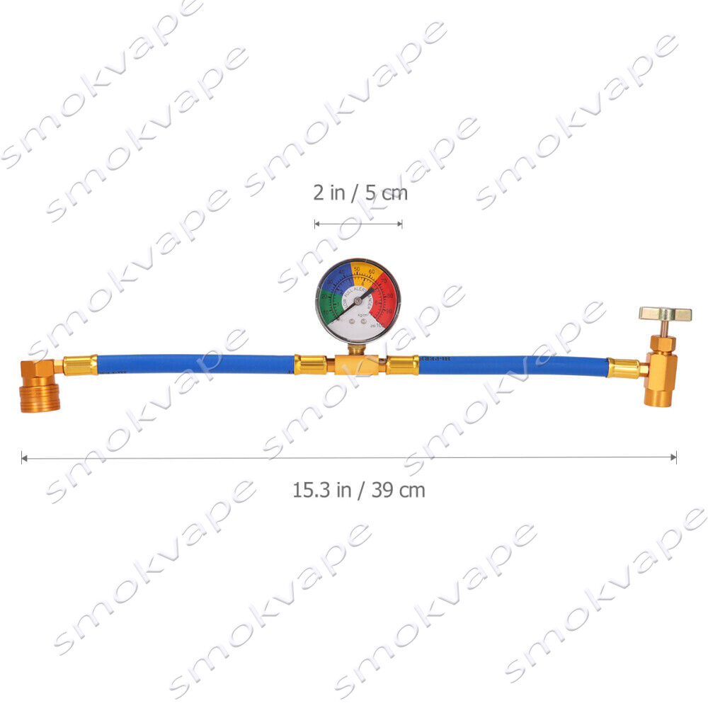 Refrigerant Recharge Kit A/C R134-a Self-Sealing Adapter for AC Sealing cans