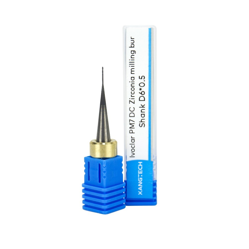 PM7 Zirconia DC Milling Burs 0.5/1.0/2.5mm Shank D 6mm Tools for Zirconium
