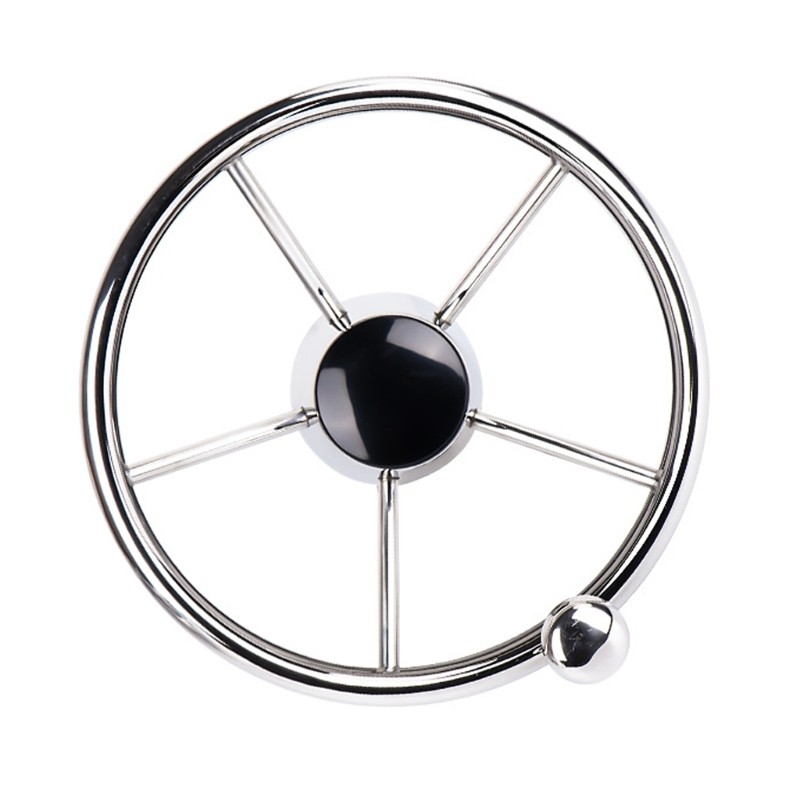 Stainless Steel Corrosion Resistant Steering Wheel 13.5 Inch for Marine Use