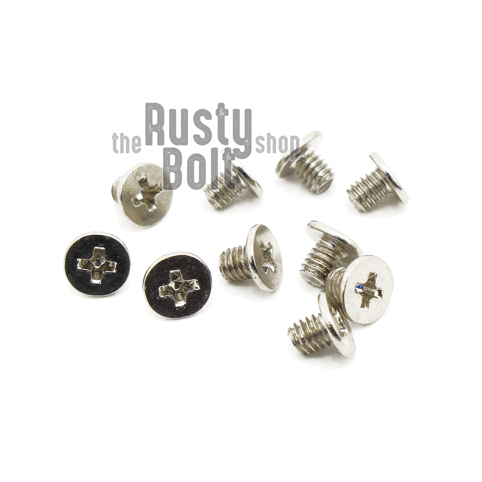 M2.5 x 3mm, Phillips Flat Wafer Head Screws, Steel, Laptop Computer, Countersunk