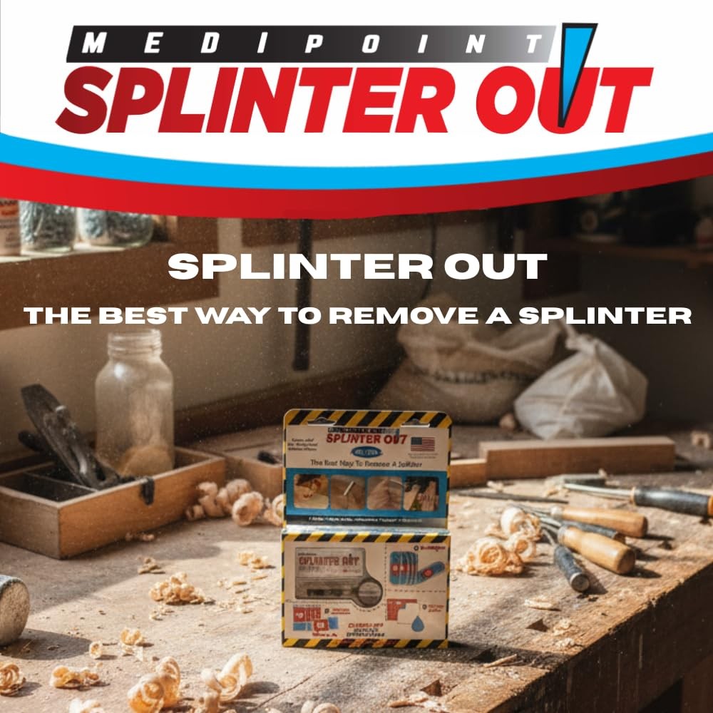 Splinter Out 28-Piece First Aid Kit – Includes 10 28 Piece Set, Blue
