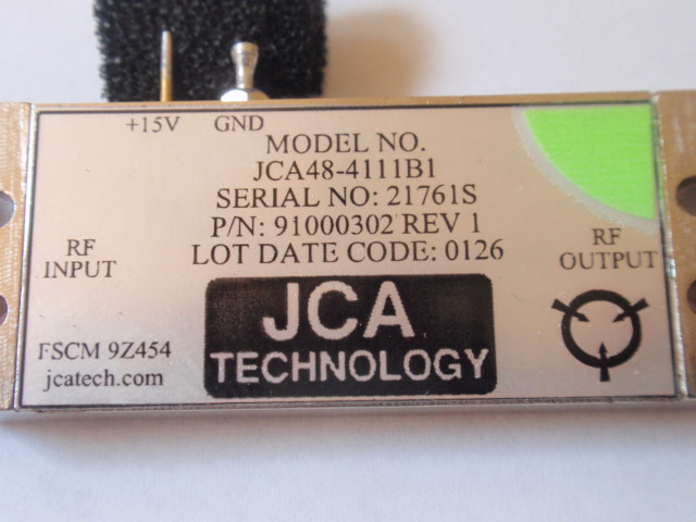 NEW RF Amplifier 4-8.6GHz 34dB Gain c-band JCA48-4111B1 Test data