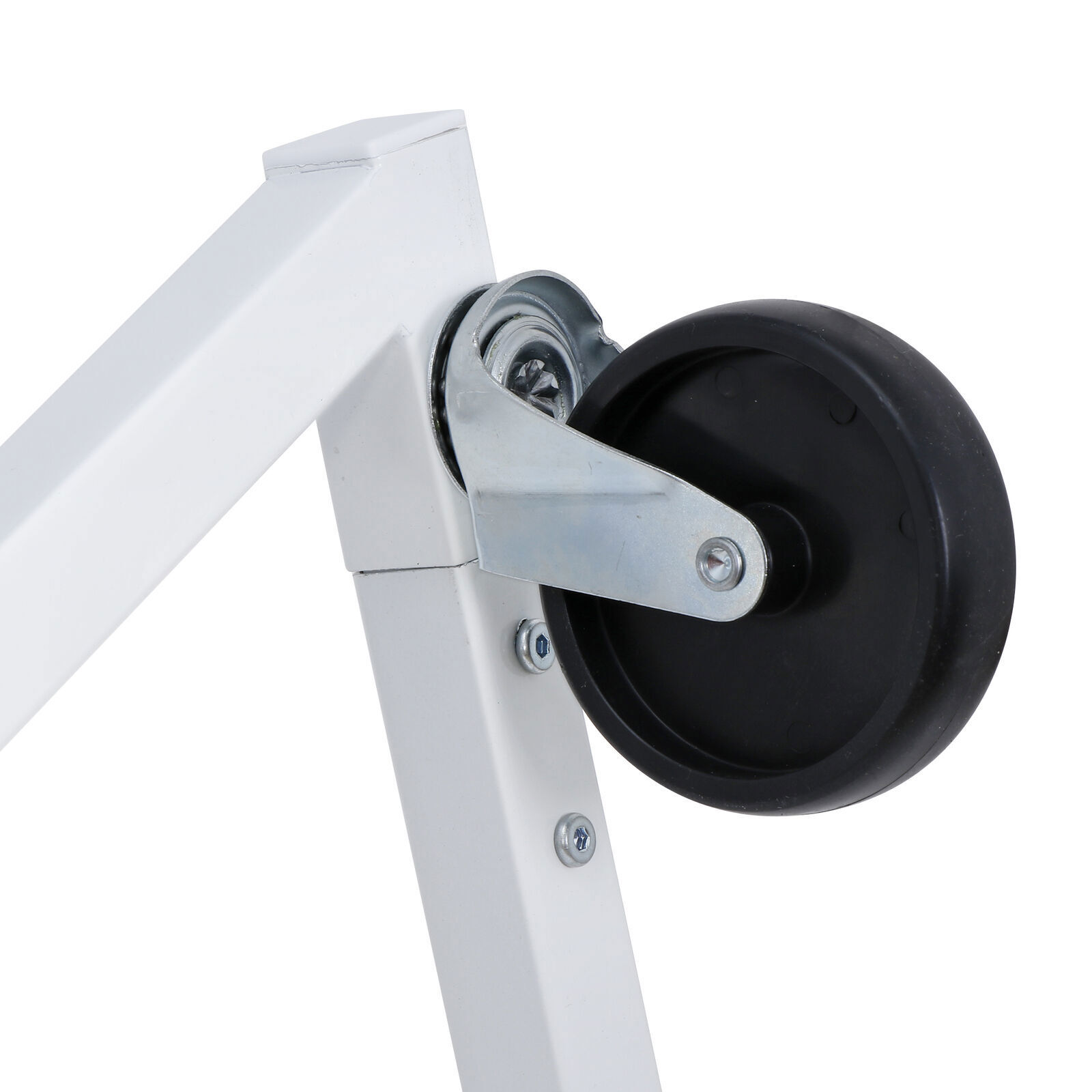 Heavy Duty Steel Clothes Rack Rolling Garment Z Clothing Rack W/Lockable Casters