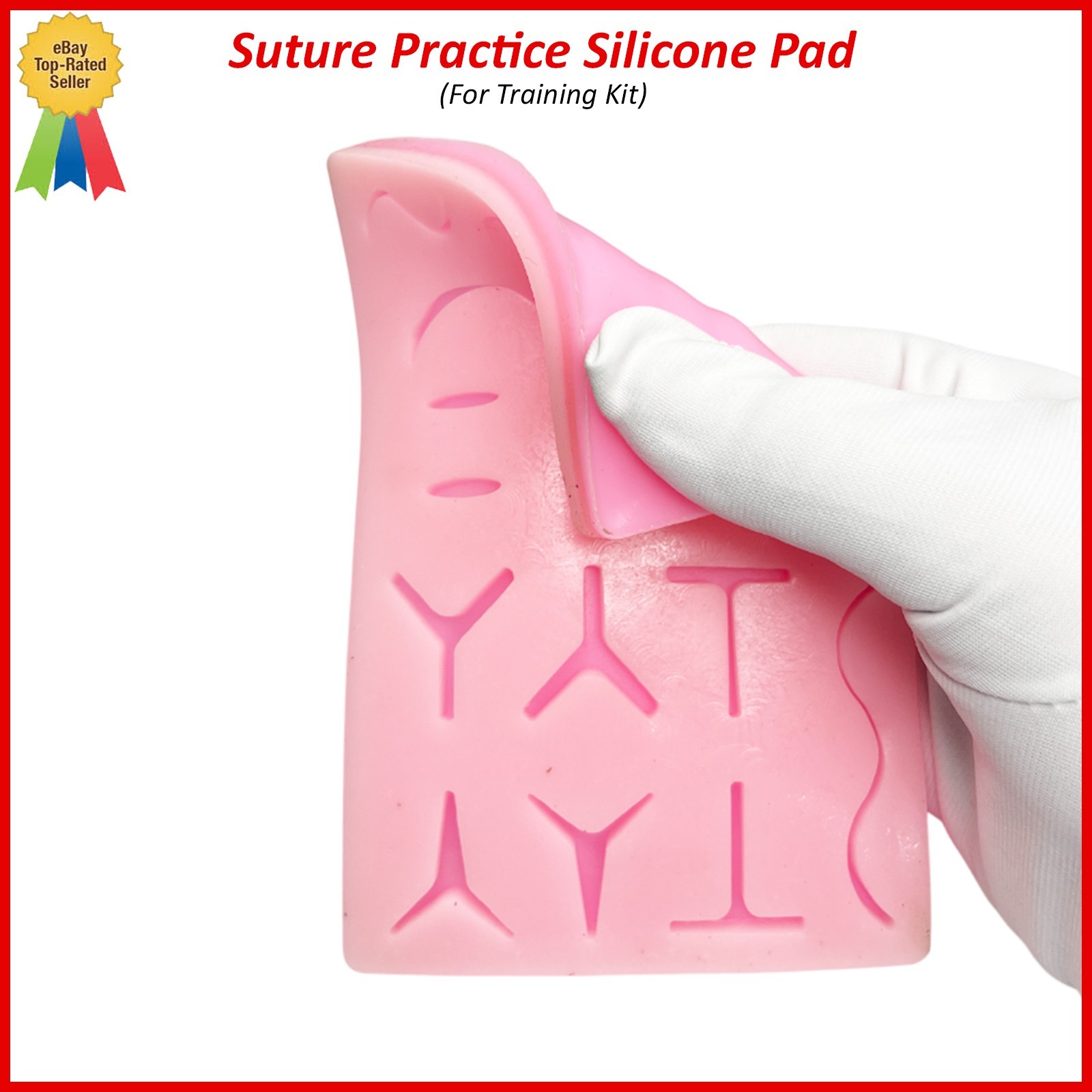 Medical Skin Suture Practice Silicone Pad Wound Simulated Surgical Training Kit