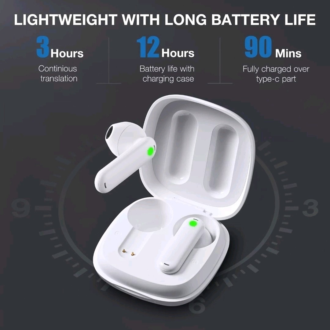 Timekettle WT2 Edge Real-Time Translator Earbuds, 40 Online / 8 Offline lanuages