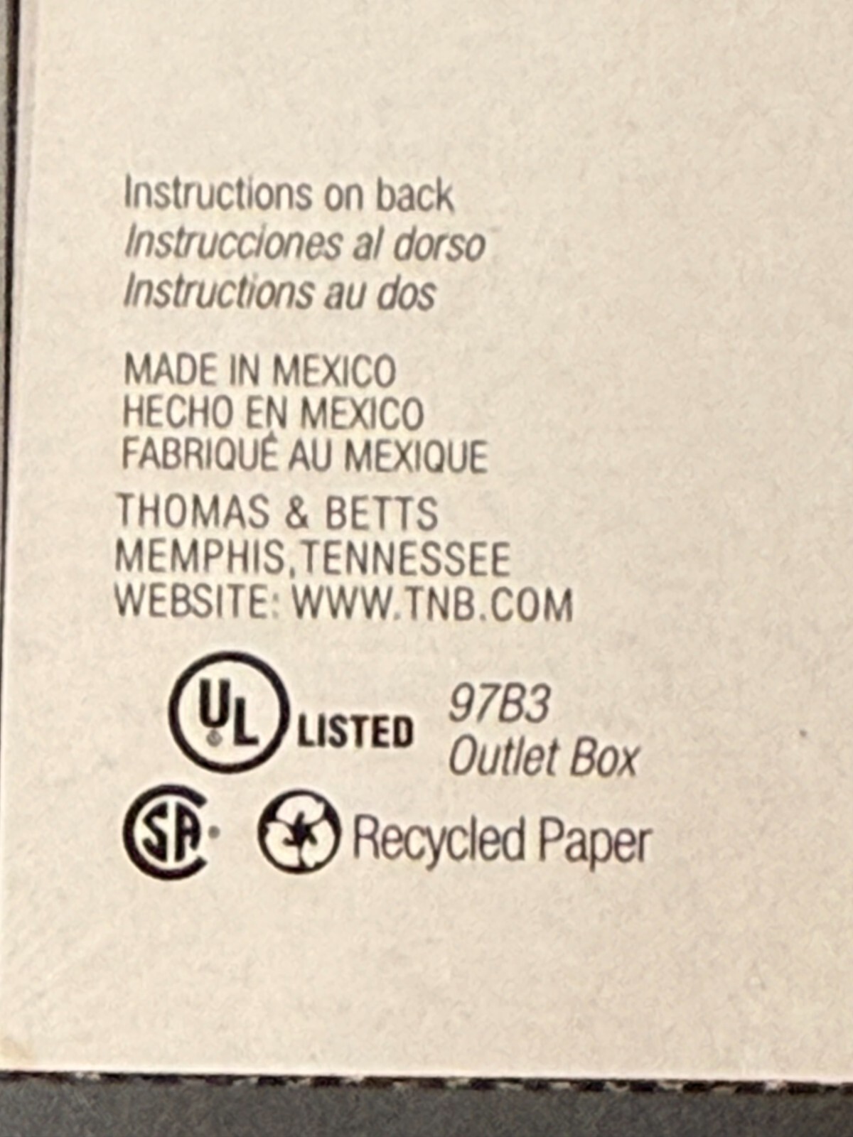 CASE OF 10 Thomas & Betts / Red Dot 2-Gang 3-Hole 3/4″ Outlet Boxes 2IH3-2