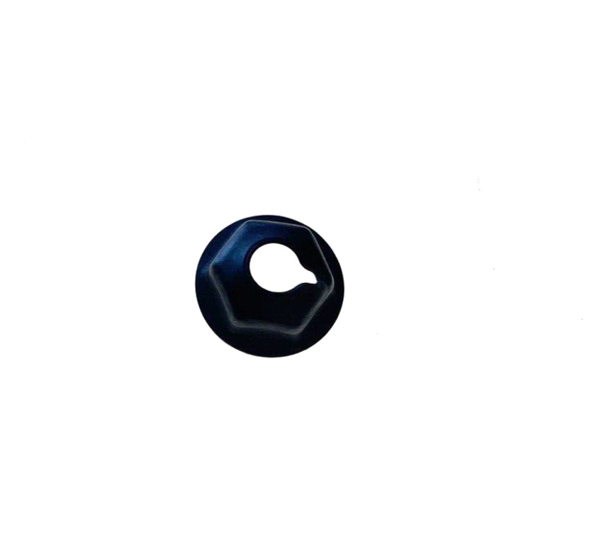 GM 1/4-20 Hex Flange Stamped Nut .59 Depth 9/16″ Wide Black Phosphate 10pcs 347