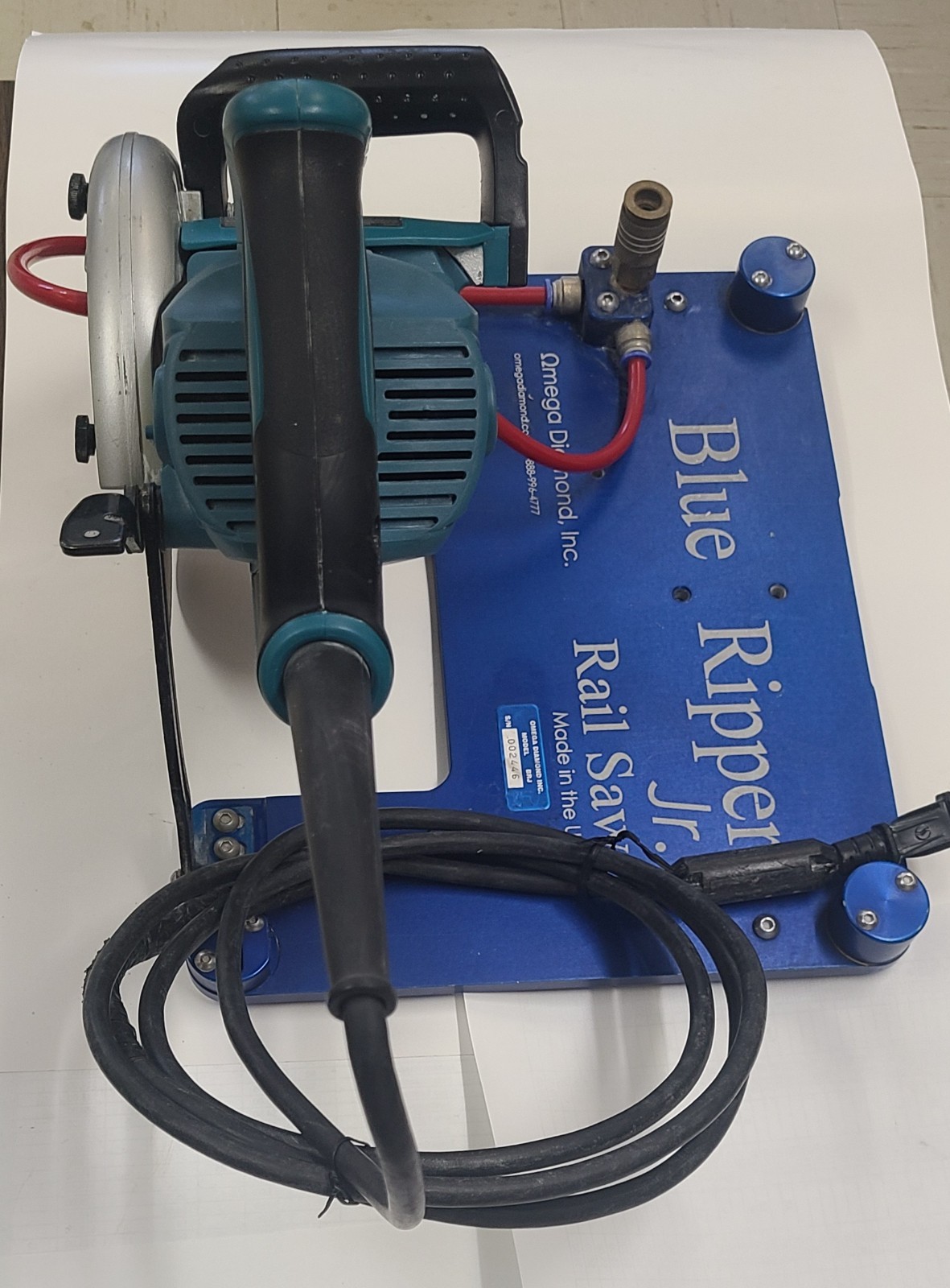 Blue Ripper Jr Rail Makita Saw Electric by Omega Diamond Made in USA